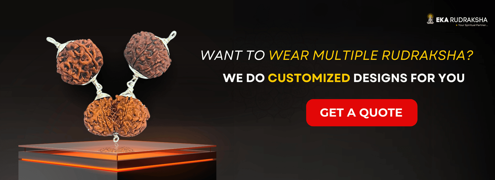 customized rudraksha